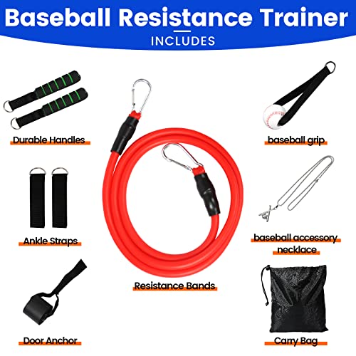 Davllin Baseball Resistance Trainer,Training Aid For Baseball Softball Pitchers,Interchangeable Grips To Build Arm Strength,Arm Bands For Baseball Players,Baseball Throwing Trainer,Great To Warm-Up #TOP1