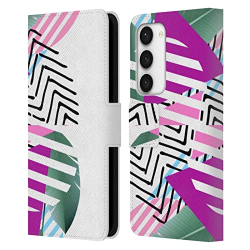 Étui portefeuille en cuir Samsung S23 5G Haroulita Abstract Designs