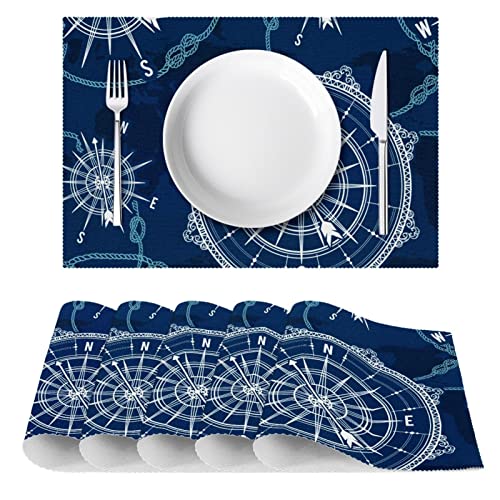 Set de table Oxford résistant de qualité supérieure carte du monde - 3