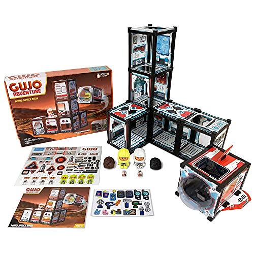 GUJO Adventure Mars Space Base & Space Shuttle â€“ Educational STEM Project for Kids Age 7-11+ Build-Your-Own Mars Space Station â€“ Great Gift for Boys (165+ Pieces)