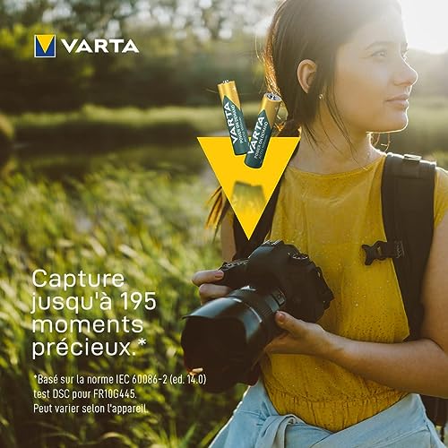 Accumulateur AAA rechargeable VARTA Ni-MH 1000 mAh de haute capacité x16 - 6
