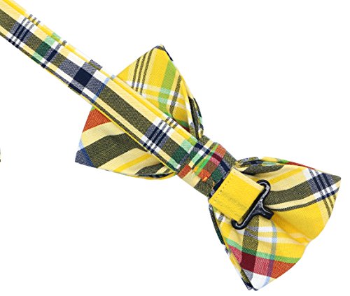 Ocia® Mens Cotton Plaid Handmade Bow Tie -Om65 #TOP3