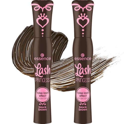 Image of essence Lash Princess False Lash Effect Mascara Brown (Pack of 2) | Intense Volume, Length & Definition, Deep Brown Color, Vegan, Cruelty Free & Paraben Free