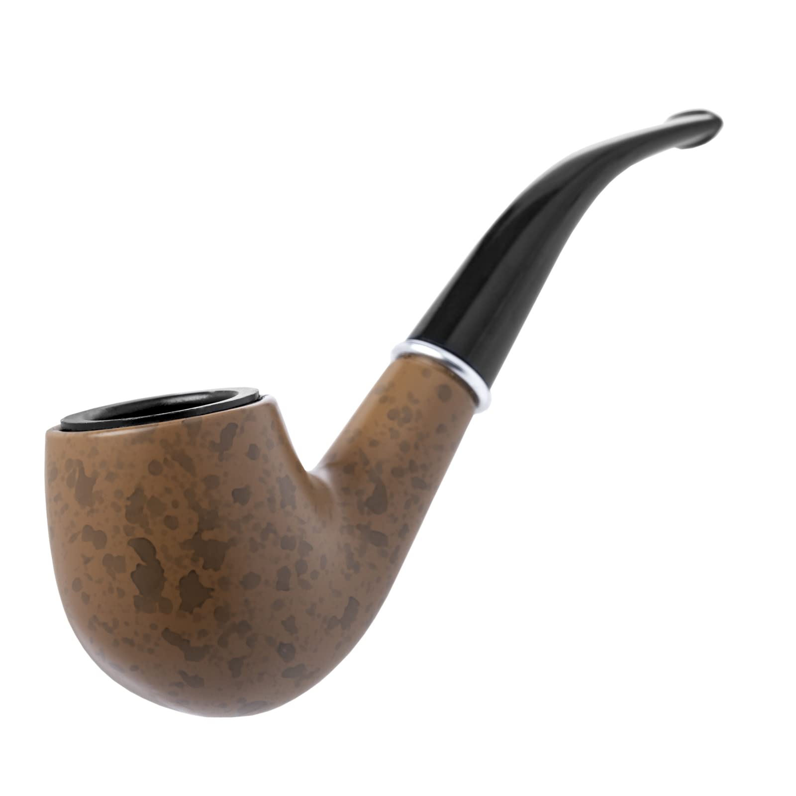 Kawumm Set 4 Pipe In Vetro Blu Con Fischietto Da 15 Cm - Per Tabacco, Con Colino E Graffi - 5