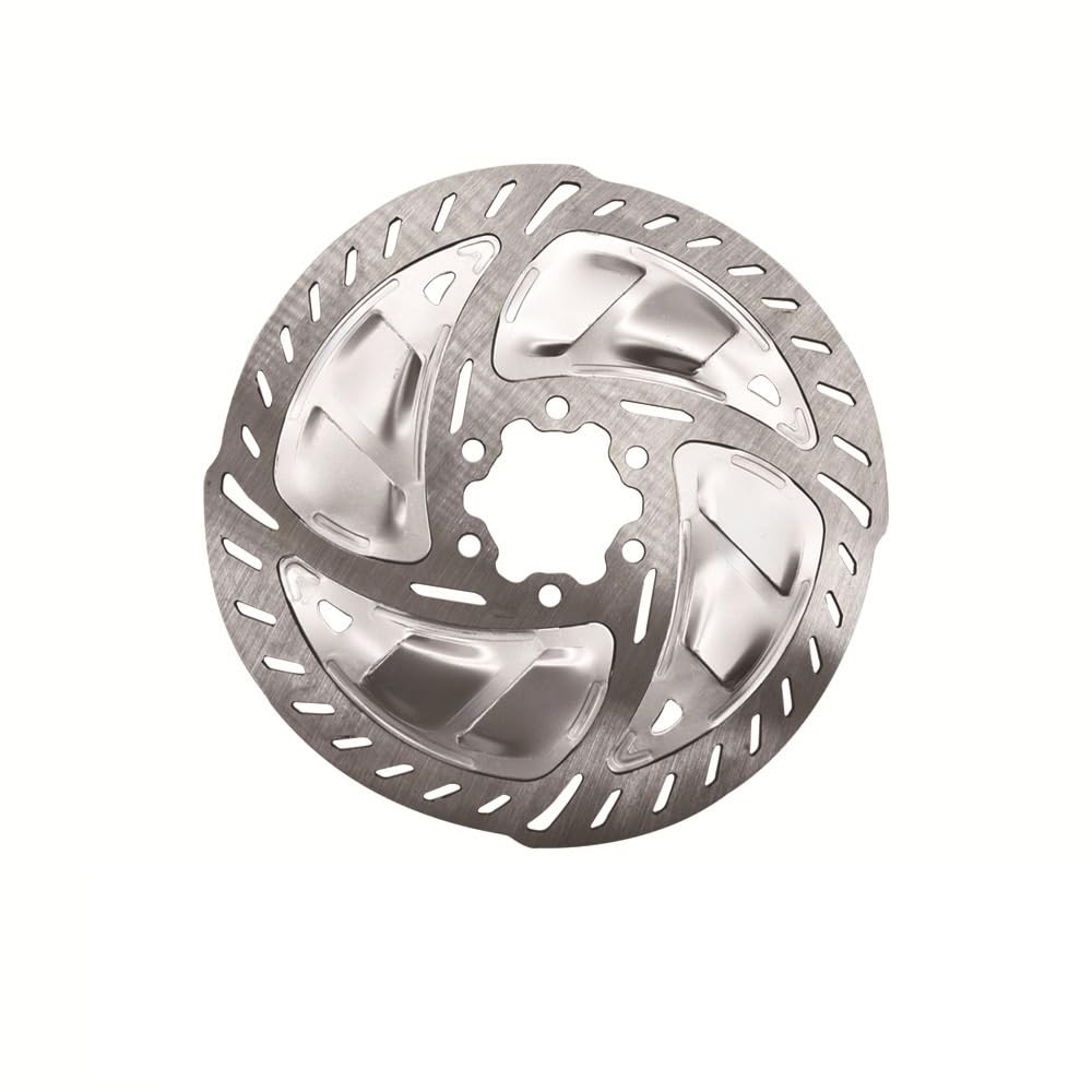 Disco Freno Freno de disco de bicicleta de 140MM y 160MM, Rotor flotante de refrigeración for bicicleta de carretera, Rotor de enfriamiento rápido, freno RT900, 6 pernos Freno Disco(160MM Silver)