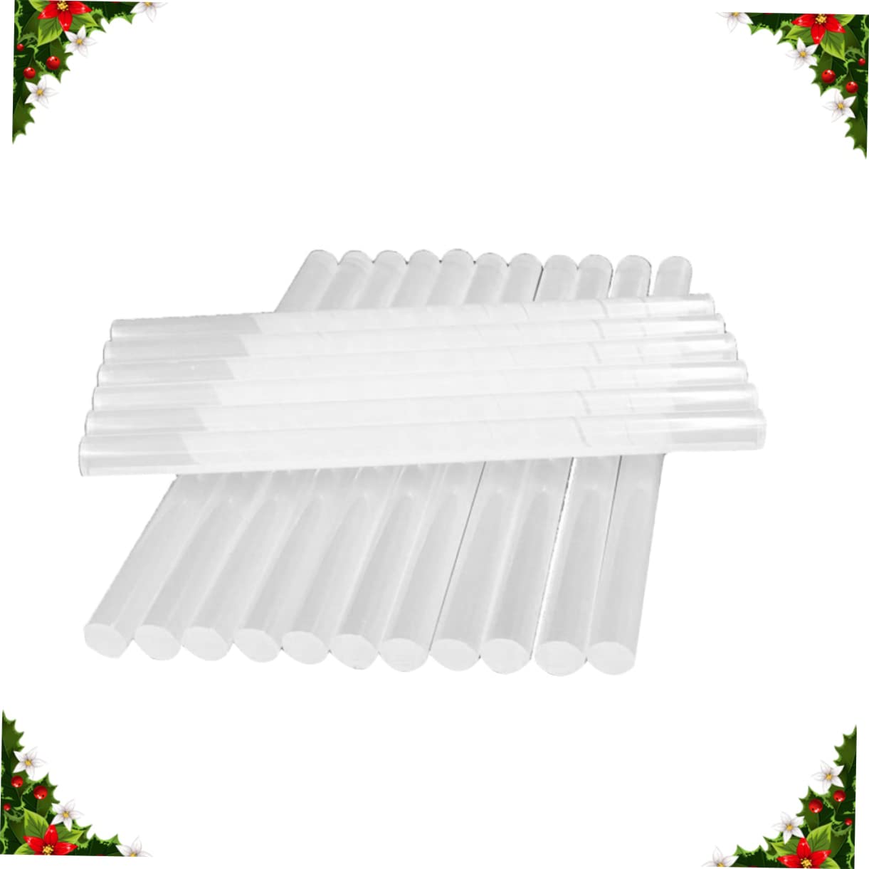 Bâtons de Colle Thermofusible Blancs 7mm 19cm, Lot 100