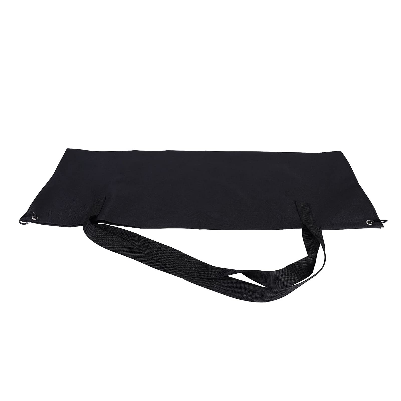 Bolsas de basura de lona resistente al agua para jardín, bolsas de recogida de hojas y hierba con asas, color negro, 140 x 140 cm, ideal para limpieza de patio y jardinería
