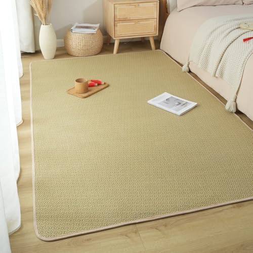 Generisch Japanische Matratze aus natürlichem Rattan, dünne braune gewebte Bodenmatte