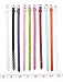 ALL in ONE 10pcs Mixed Color Faux Leather Wrist Watch Belt Bracelet for 8mm Slide Charm