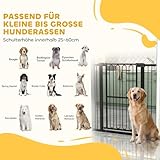 PawHut Treppenschutzgitter 104cm Türschutzgitter Absperrgitter ohne Bohren 76-104 cm Schutzgitter aus Stahl für Hunde, Haustiere Treppen, Tür, Schwarz
