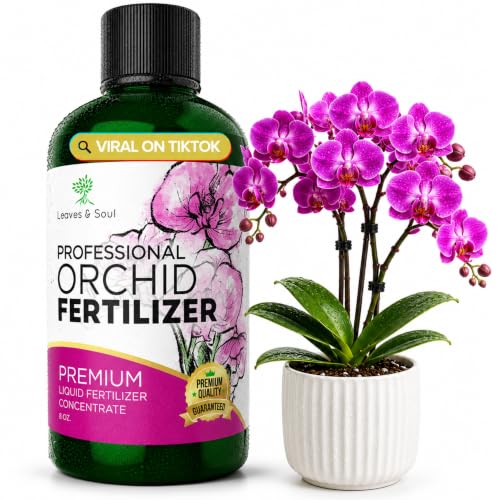 Professional Liquid Orchid Fertilizer 3-1-2 Concentrate 8 oz, Premium Orchid