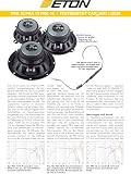 ETON Pra 16 – mocny dźwięk 16,5 cm / 6,5" system komponentów, głośnik samochodowy, system dźwiękowy o mocy 100 W, 1 para