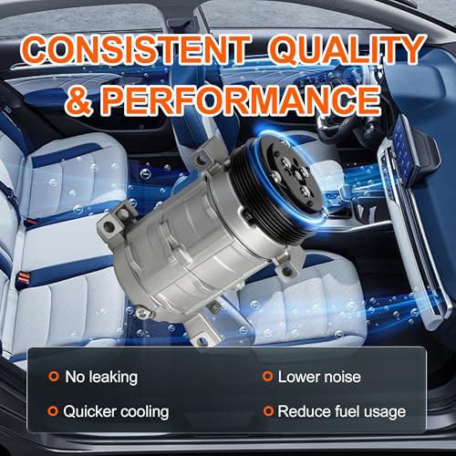 Image of AC Compressor with Clutch Compatible For Honda CRV 2.4L L4 2002-2006 | Air Conditioning Compressor Replacement# 10663AC 38810PNB006 38870PNB006, 10345240