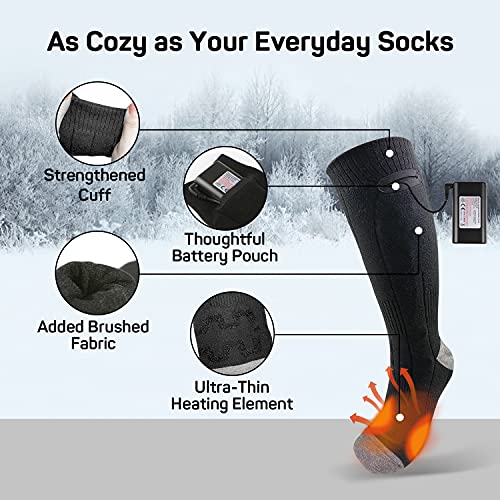 Dr-Prepare-Heated-Socks-for-Men-Women-4000mAh-Rechargeable-Electric-Thermal-Socks-16H-Heating-Battery-Powered-Socks-Washable-Winter-Foot-Warmer-Socks-Toe-Warmer-Socks-for-Skiing-Camping-Hiking