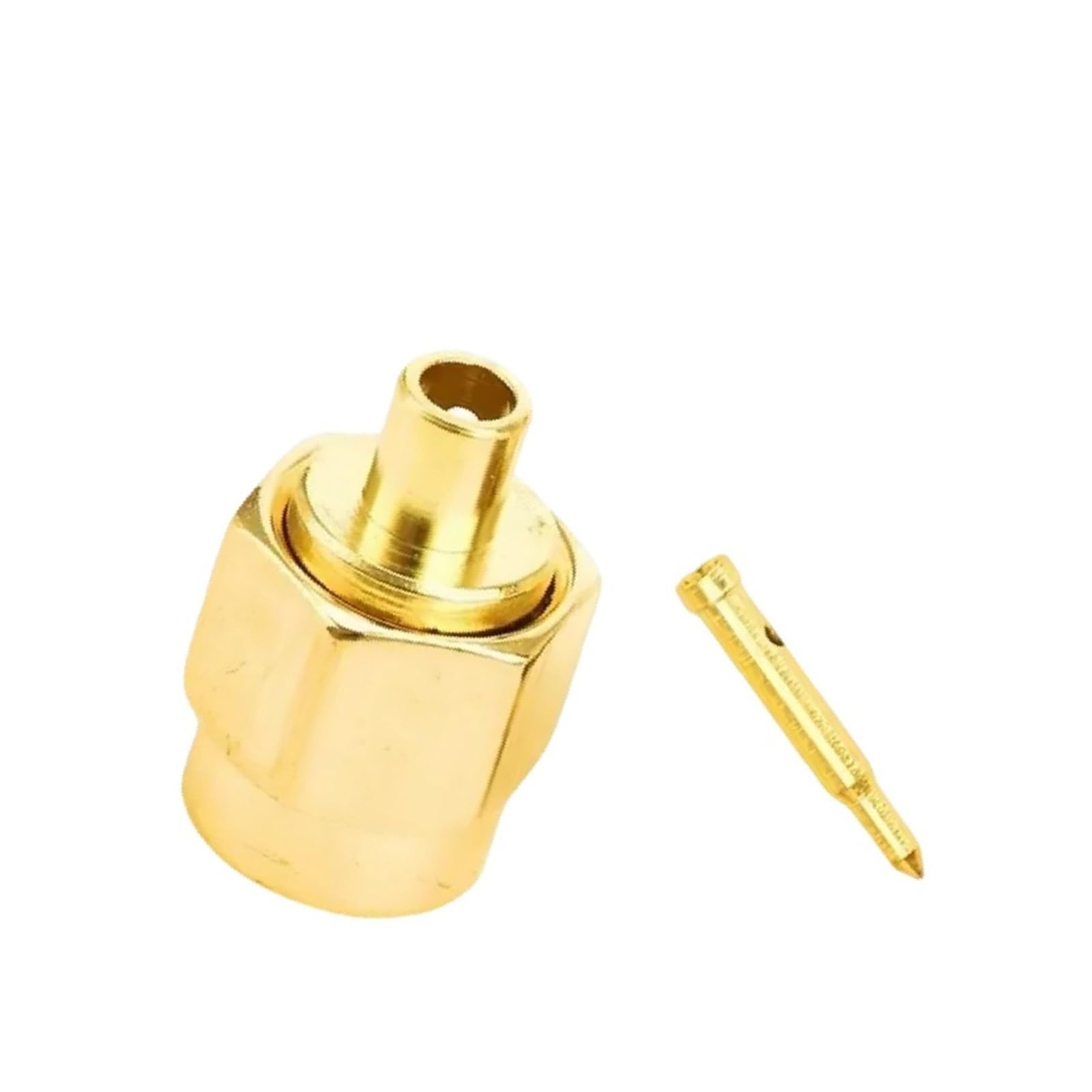 Conectores coaxiales SMA-JB2 macho de tornillo interno para cable recto RG405, juego de 20 8