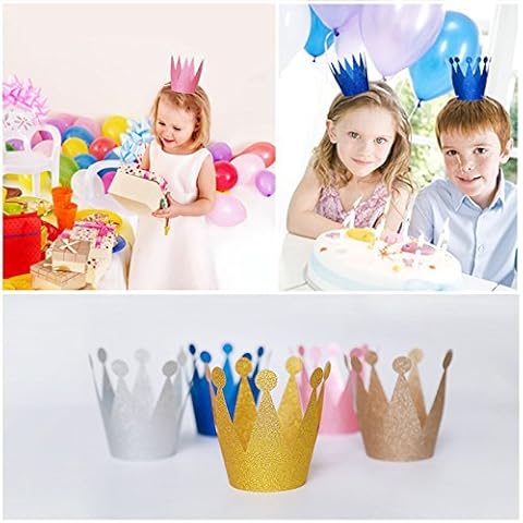 Happium Birthday Crown Glitter Hats for Kids Cover
