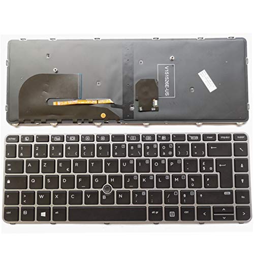 Clavier Français AZERTY pour HP EliteBook 840 G3 NSK-CY2BV 821177-001