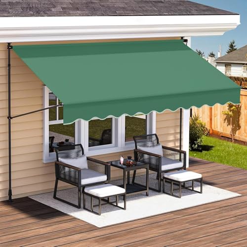 Toldo retráctil manual para evitar el calor en terrazas de exterior 6
