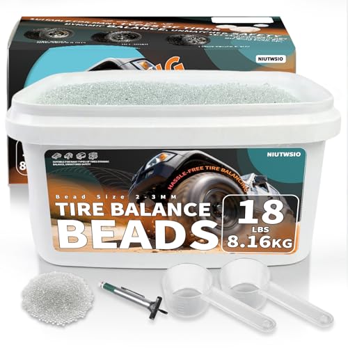 Billes d'équilibrage de pneu en verre trempé 18LBS, solution lourde