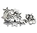 Rockin Beads 28 Sets Steel/nickel Tone Star Rivet Studs Spots 16mm 2/3"