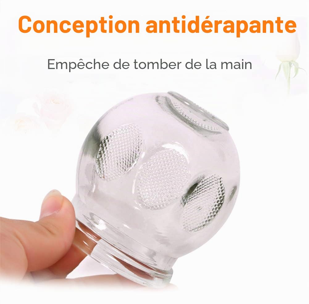 Lot de 14 Ventouses de Thérapie en Verre épais pour Professionnels,Ventouses Chinoises,Cupping Therapy Ventouse