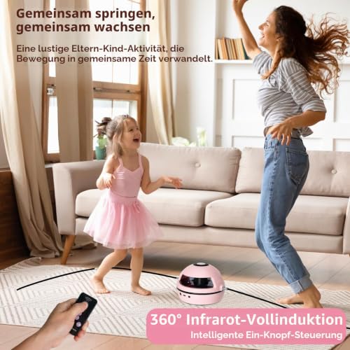 Elektronische Springseil, Springseilmaschine mit Fernbedienung, Automatisches Elektronisches Springseil mit 10 Stufen Geschwindigkeit, LED-Anzeigezähler, Bluetooth Springseilmaschine