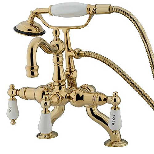 🔥 Flash Sale Kingston Brass CC2009T2 Vintage Clawfoot Tub Faucet, 3-3/8-Inch to 10-Inch Adjustable Spread, Polished Brass Exclusive Discount 60% Price Kingston Brass CC2009T2 Vintage Clawfoot Tub Faucet, 3-3/8-Inch to 10-Inch Adjustable Spread, Polished Brass