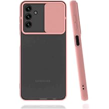 Kzy  leti im Samsung Galaxy A13 ile Uyumlu Kapak Lensi A l r Kapan r Kamera Korumal  Silikon K l f - Pudra