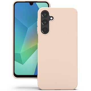 YATWIN Silicone Back Case for Samsung Galaxy A16, Soft-Touch Phone Back Cover for Samsung Galaxy A16 - Link Pink