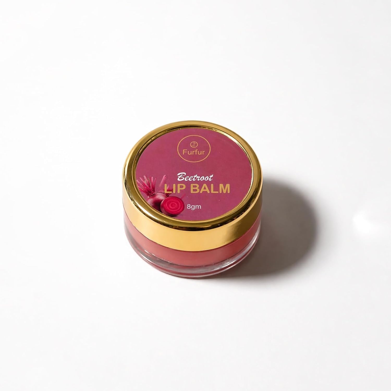 furfur beetroot lip balm for dry & soft lips 8 g pack 2 | paraben & silicone free, dermatologically tested, with shea & cocoa butter, vitamin e & jojoba oil, all lip types