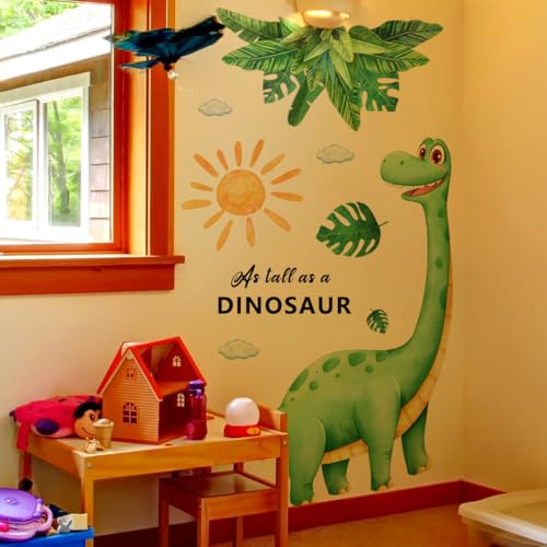 Vinilo decorativo de dinosaurio para pared grande miniatura 4