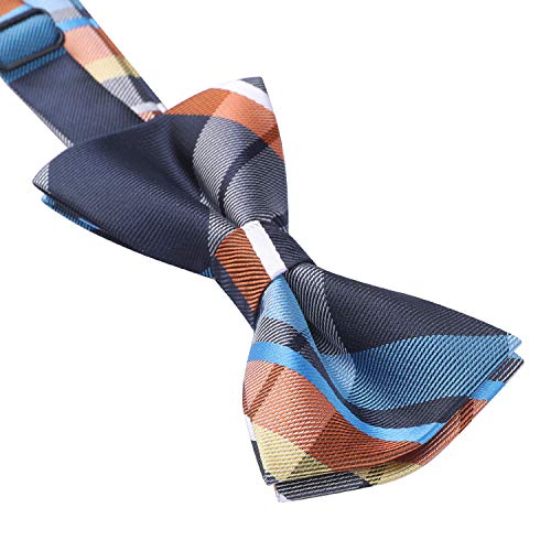 HISDERN Bow Ties for Boys Pre Tied Toddler Bow Tie Adjustable Kids Bowties Clip On Fun Patterned Bowties for Wedding Party4