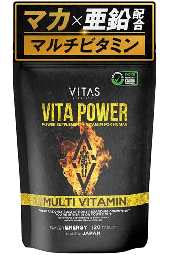 タイムセール商品6 - VITAS（バイタス） VITA POWER ビタパワー マカ 亜鉛 マルチビタミン 120粒 30日分