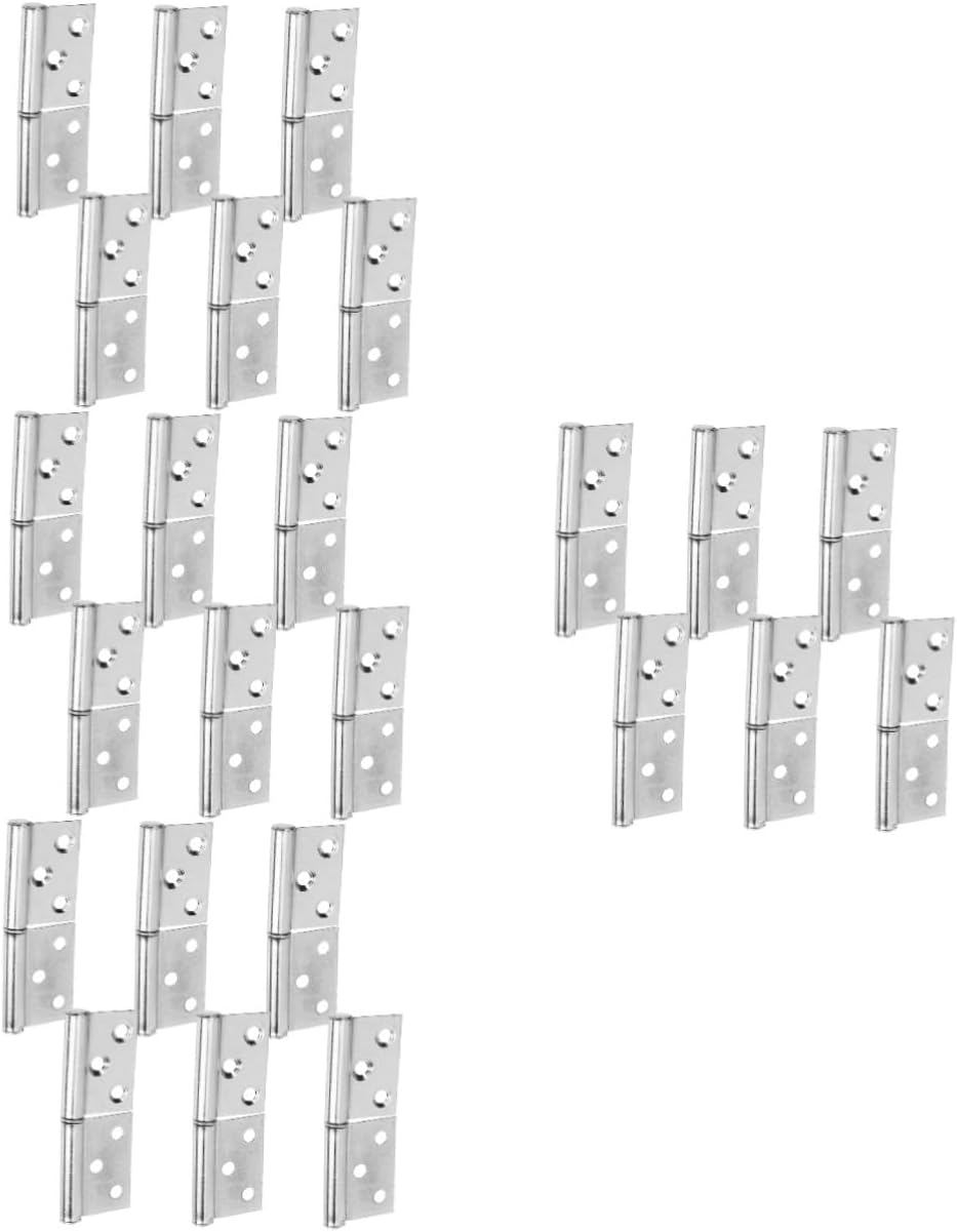 Gadpiparty 24pcs Heavy Duty Hinges for Doors and Detachable Design for Easy Installation and Maintenance for Cabinets and Wardrobes