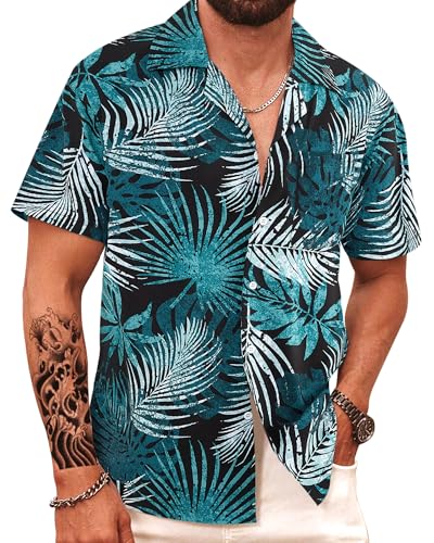 APTRO Men's Hawaiian Shirt Button Down Summer Beach Tropical Shirt #192 2X