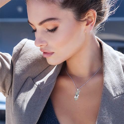 Diamond Guitar Necklace 925 Sterling Silver Guitar Musical Pendant Music Jewelry Gifts for Women Guitar Players Guitar Lover2