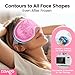 NEWGO Cooling Gel Cold Eye Mask for Puffy Eyes, Reusable Ice Pack with Soft Plush Backing for Dark Circles, Migraine, Stress Relief - Pink