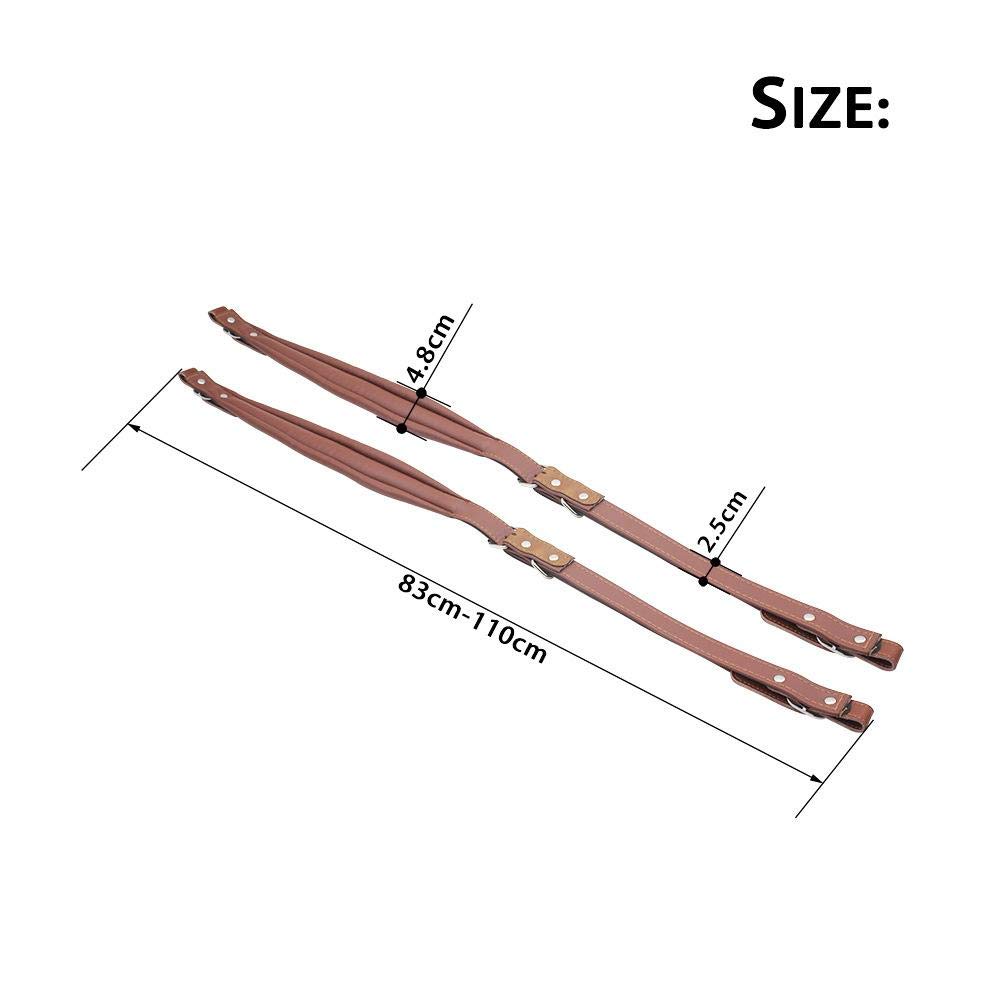 Bandoulière accordéon en cuir véritable imperméable Marron