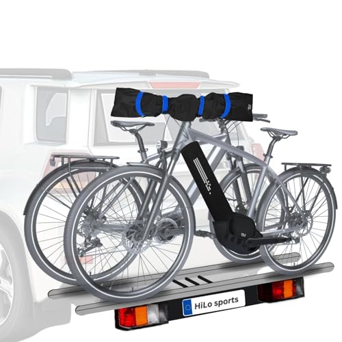 HiLo sports 3-teiliges E-Bike Transportschutz Set - Akku Schutzhülle, Motor Schutzhülle & Lenker Hülle - Elektronik-Schutz - Schützt vor Regen, Spritzwasser & Schmutz - Für alle Fahrzeuge (Blau)