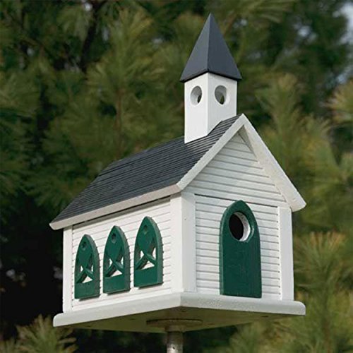 Woodcraft Project Paper Plan to Build Country Church Birdhouse