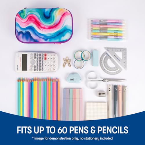 Image of ZIPIT Colorful Pencil Case for Girls, Cute Aesthetic Pencil Box for School