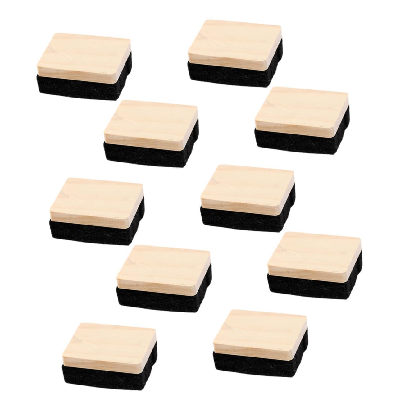 jojofuny 5 Sätze Radiergummi Kreidestaubtuch Planke Kreidebretter Multipack Mini-tafellöscher Staubfreie Tafelradierer Lehrerbedarf Für Den Unterricht Hölzern 10 Stück * 5