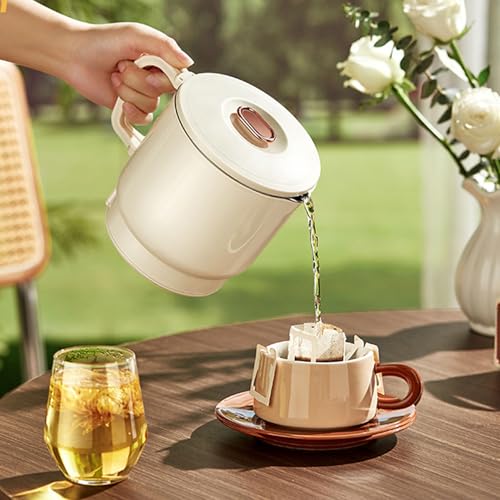 Hervidor eléctrico plegable 800ml acero inoxidable beige miniatura 5
