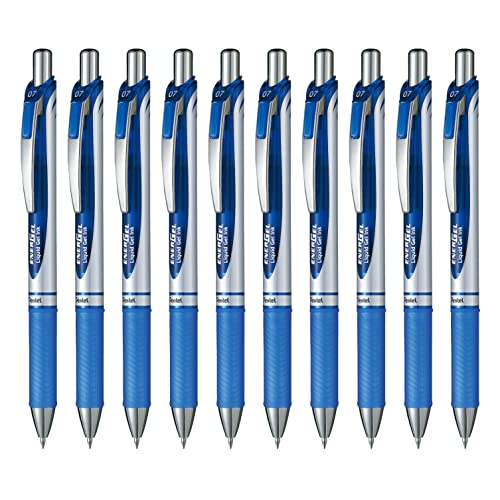 Pentel Enajeru BL77-C roller gel bleu séchage rapide anti bavure x10
