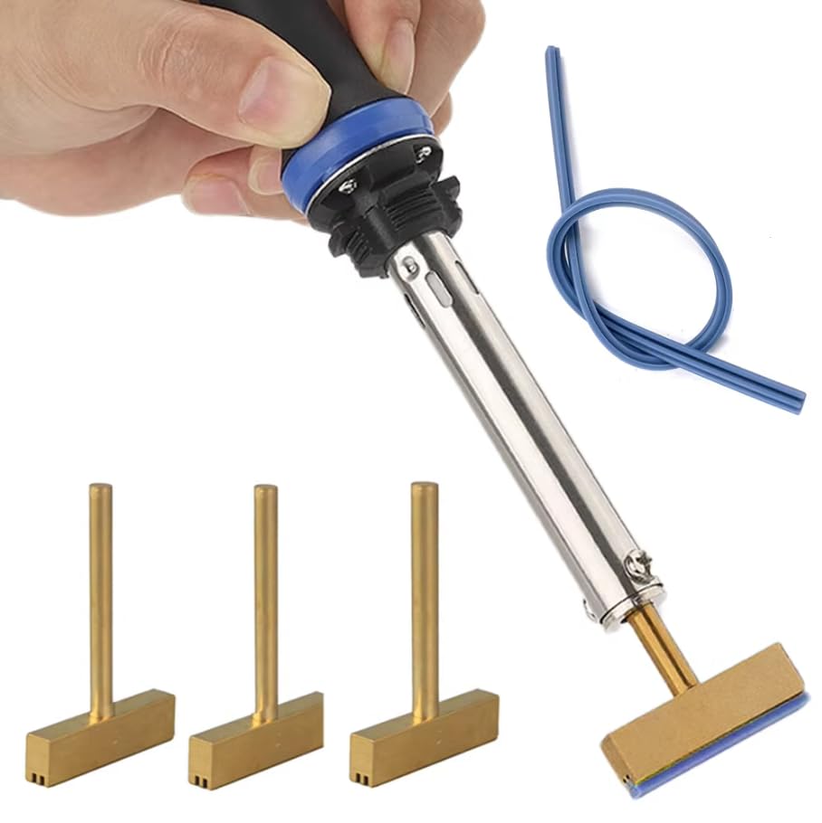 Image of 3pcs T Soldering Iron Tips Set, LCD Flex Ribbon Cable Repair Parts, Hot Press Head with Strip for LCD Screen Flex Cable Repair, 30W /40W /60W