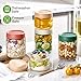 Qipecedm 8 Pack Overnight Oats Containers with Lids, Large & Small Glass Mason Jars 16oz & 10 oz, Breakfast Oatmeal Container to Go, Salad Meal Prep Jars for Food Storage, Mush Chia Seed Pudding Jars
