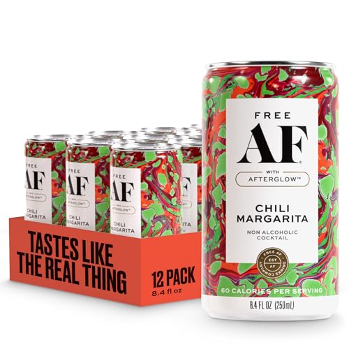 Free AF Chili Margarita Non-Alcoholic Cocktail, 8.4 Oz, 12-Pack