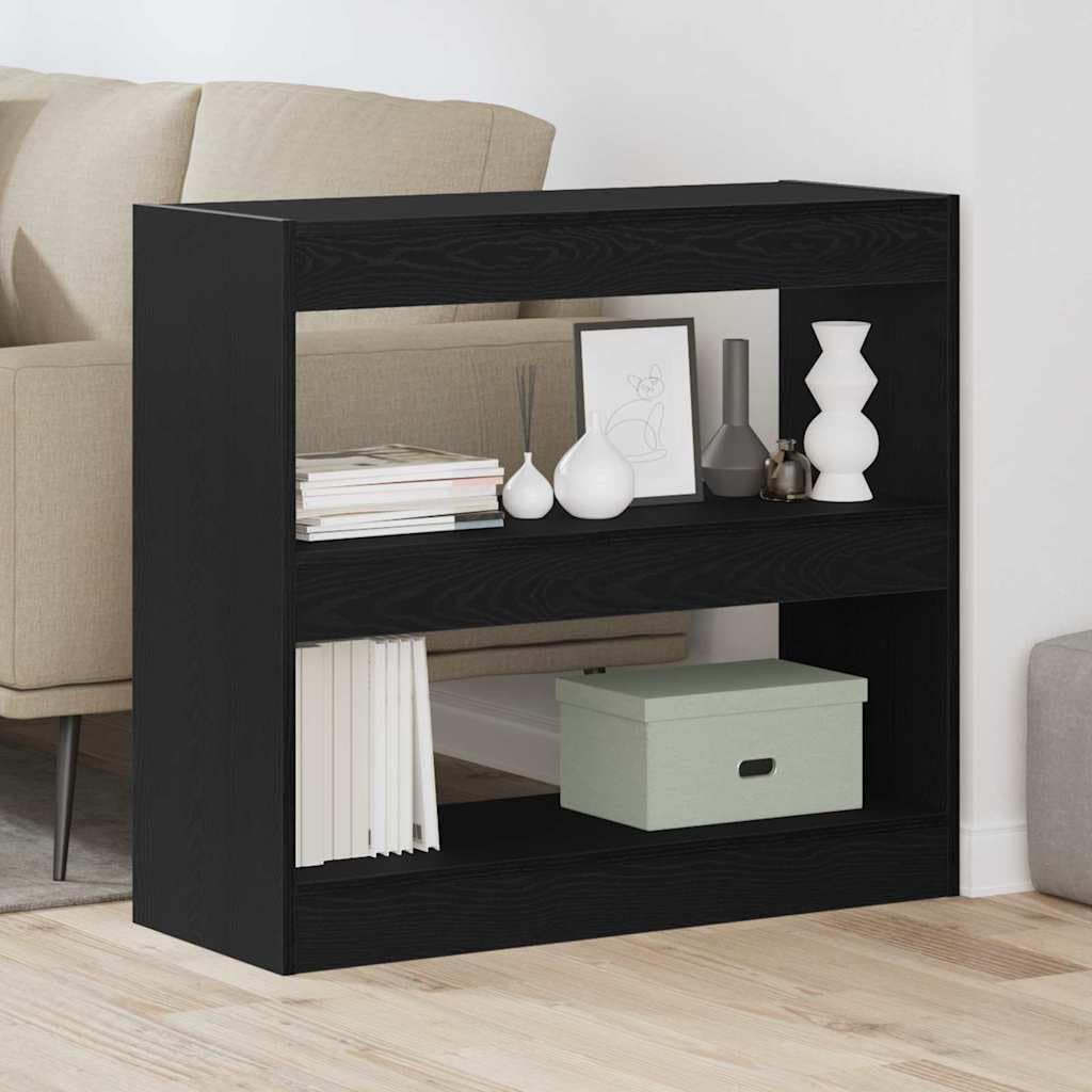 Libreria a 2 ripiani, 80 x 30 x 72 cm, in legno, con 2 scomparti, per soggiorno, ufficio, cameretta dei bambini, corridoio, ripostiglio, decorazione, materiale in legno robusto, facile da