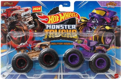 Hot Wheels Monster Trucks Demolition Double 2024 miniatura 1