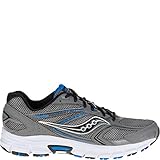 Saucony Men's Cohesion 9 Running Shoe, Grey/Black/Royal, 11.5 M US
